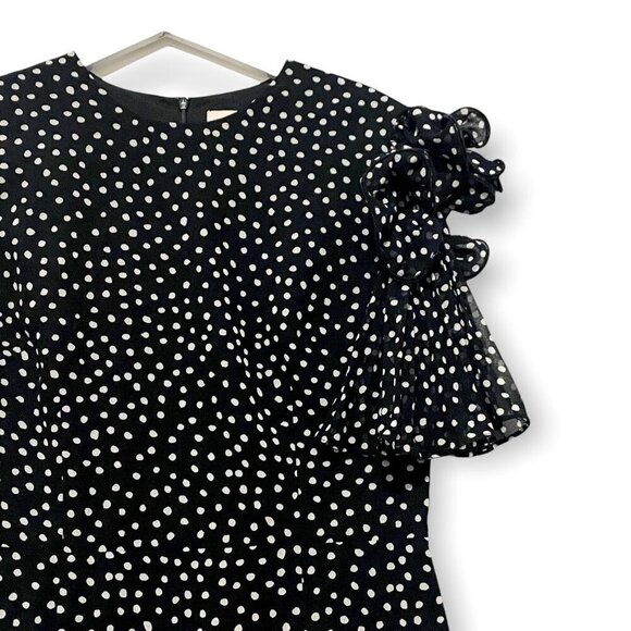 NWT KEEPSAKE THE LABEL Moonshine Dress In Black with Ivory Spots, Size XL‎ - Picture 11 of 13
